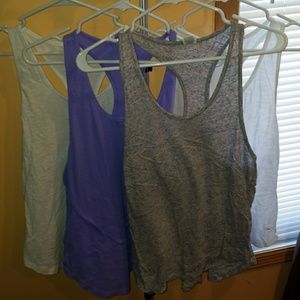 Pink VS lot of 4 razorback tanks